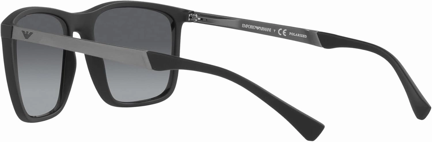 Emporio Armani Men's Ea4150 Rectangular Sunglasses