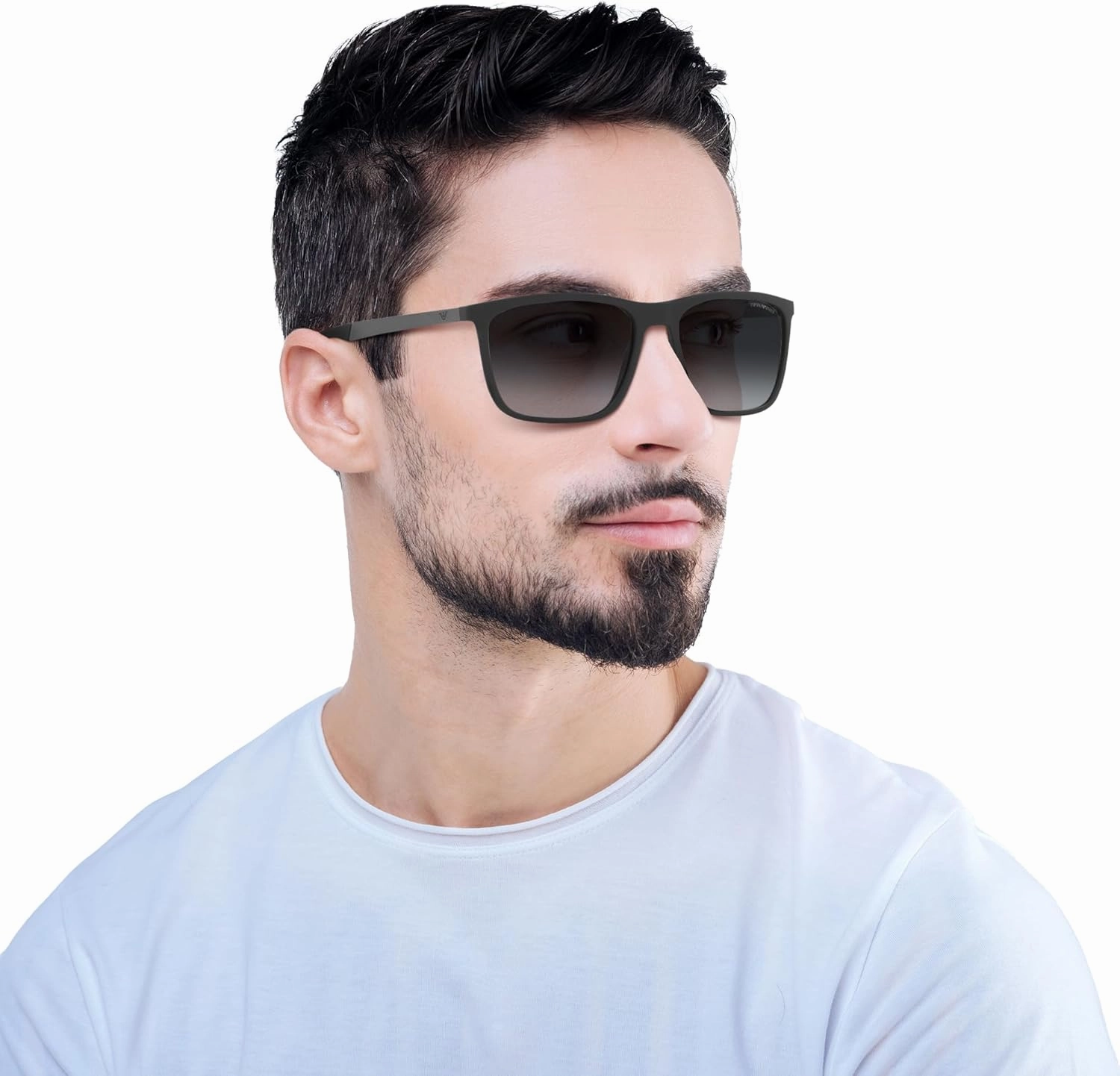 Emporio Armani Men's Ea4150 Rectangular Sunglasses
