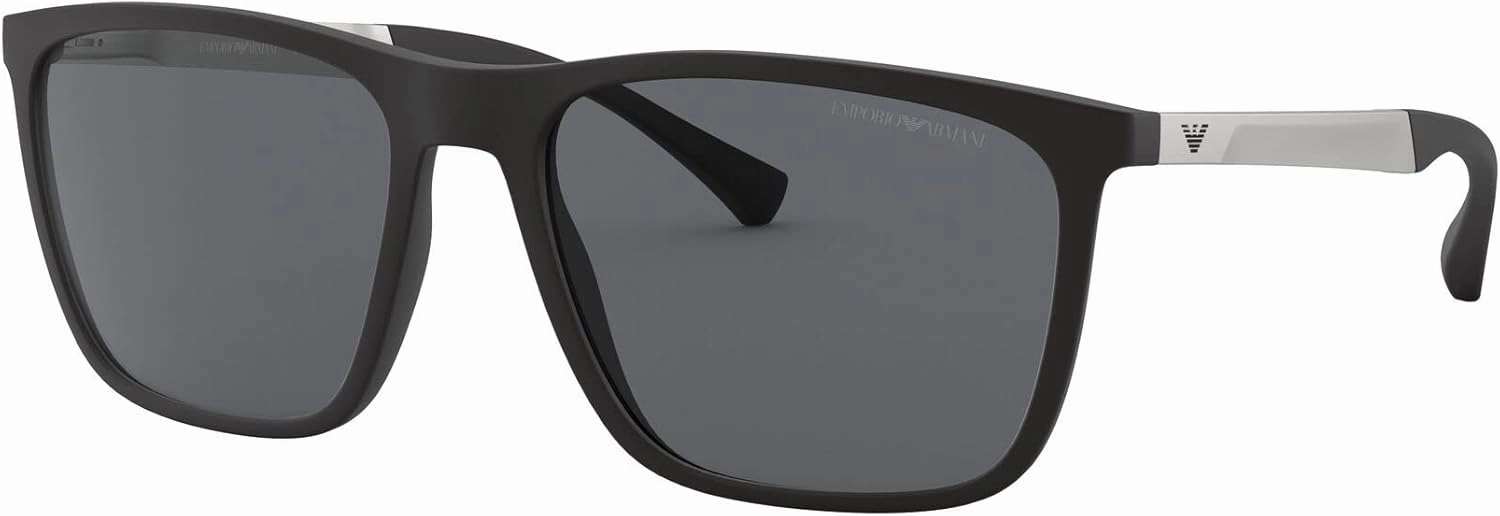 Emporio Armani Men's Ea4150 Rectangular Sunglasses