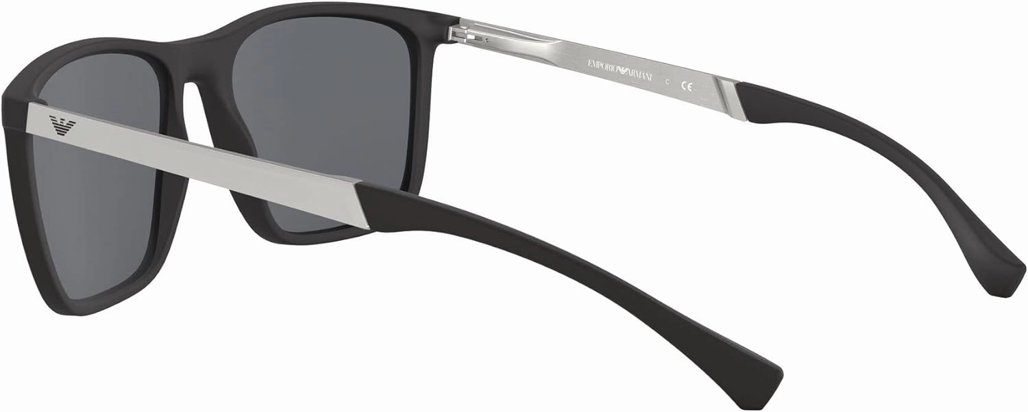 Emporio Armani Men's Ea4150 Rectangular Sunglasses