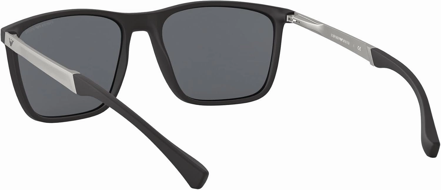 Emporio Armani Men's Ea4150 Rectangular Sunglasses
