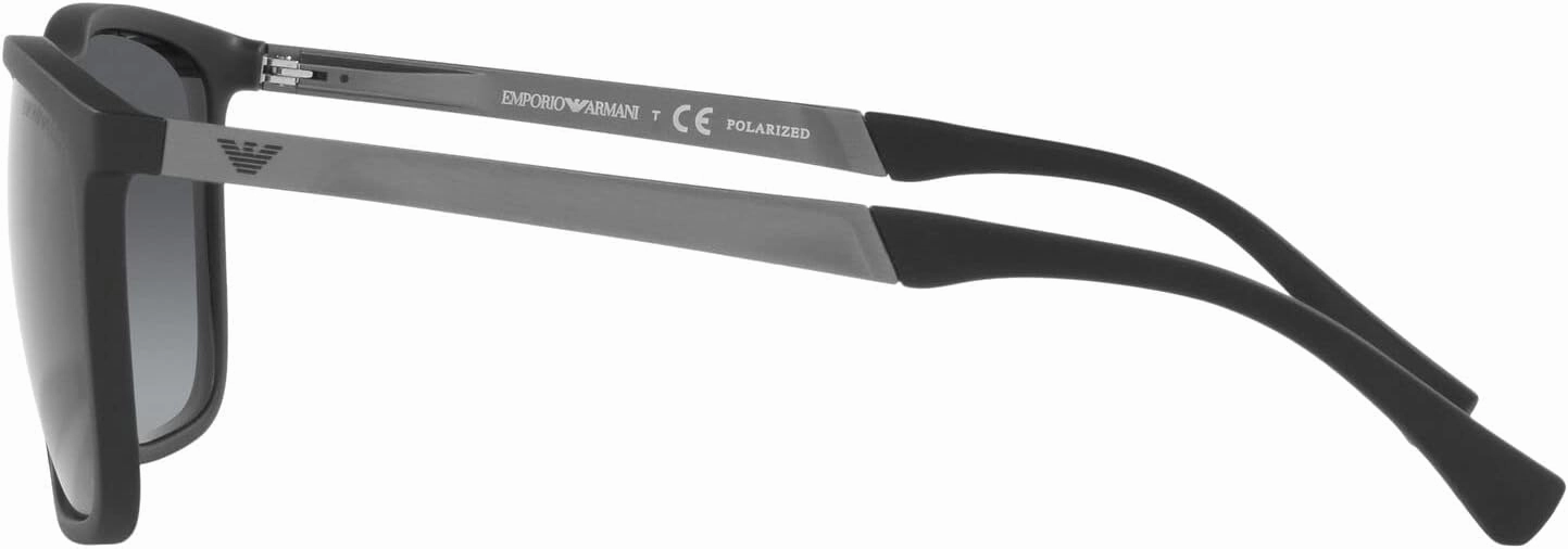 Emporio Armani Men's Ea4150 Rectangular Sunglasses