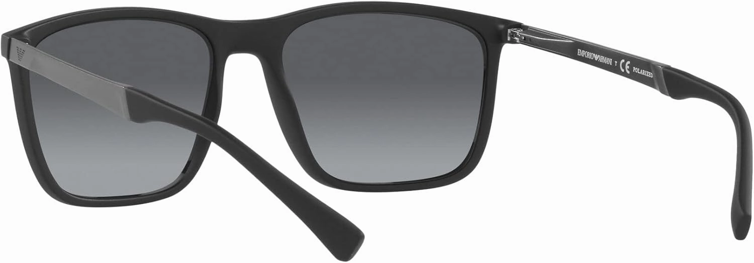 Emporio Armani Men's Ea4150 Rectangular Sunglasses