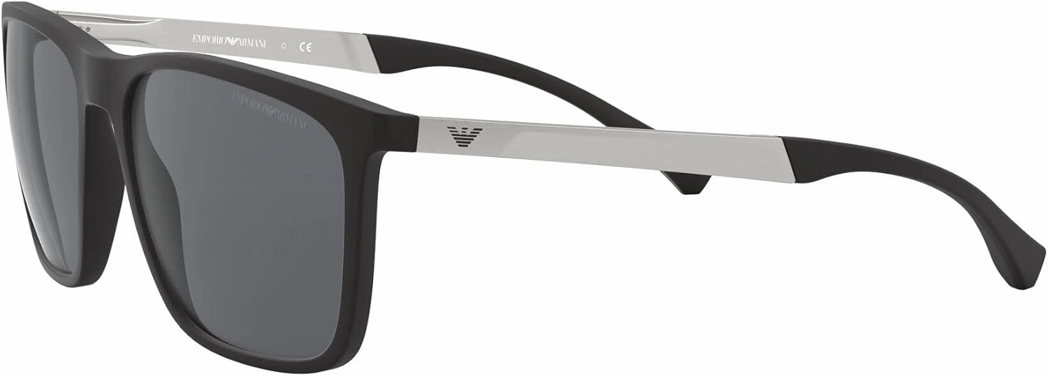 Emporio Armani Men's Ea4150 Rectangular Sunglasses