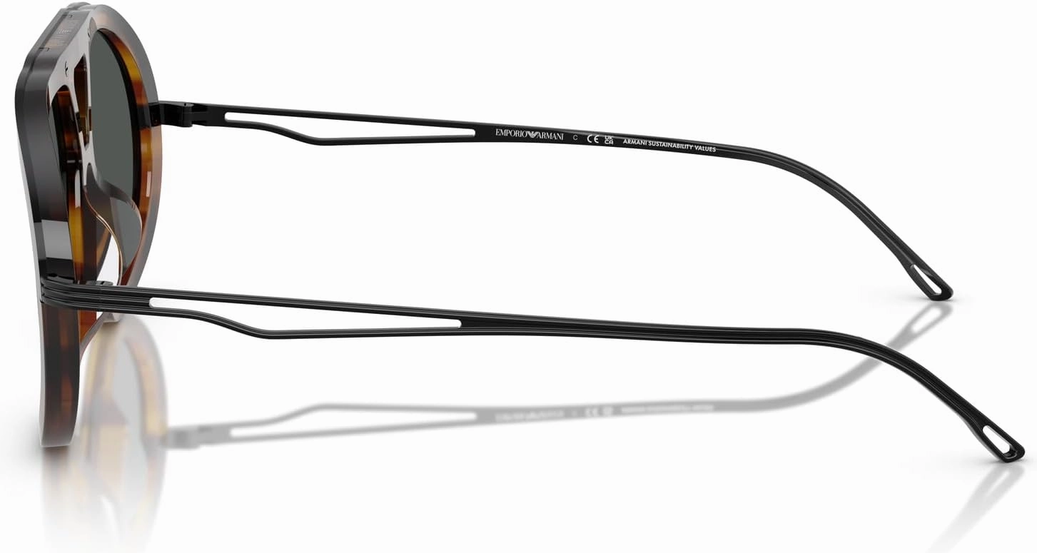 Emporio Armani Men's Ea4242u Universal Fit Aviator Sunglasses