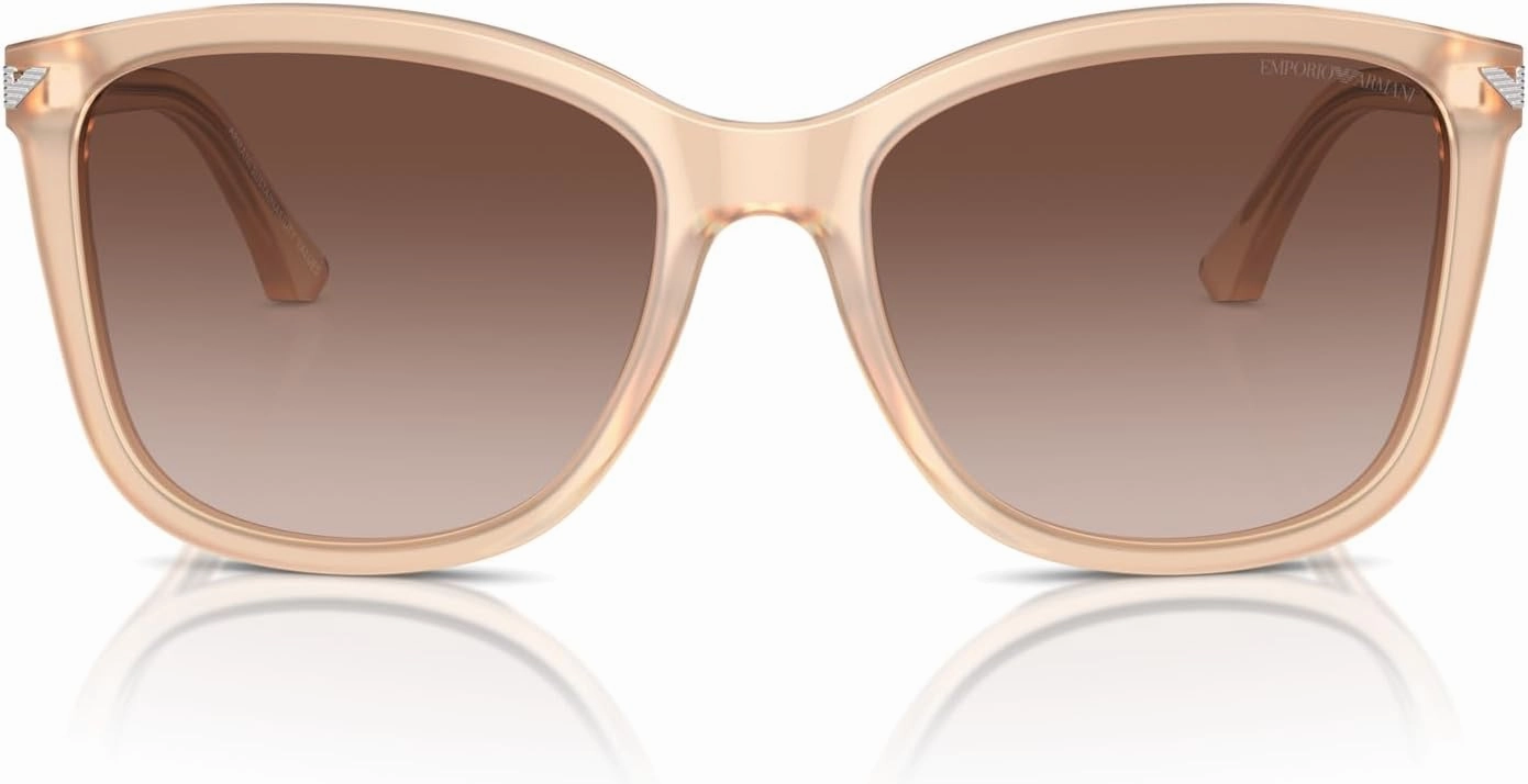 Emporio Armani Women's Ea4060f Low Bridge Fit Square Sunglasses