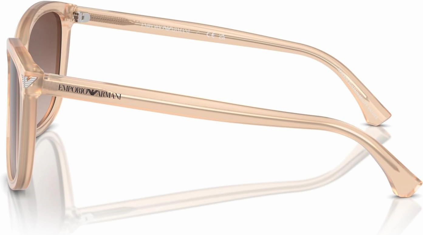 Emporio Armani Women's Ea4060f Low Bridge Fit Square Sunglasses