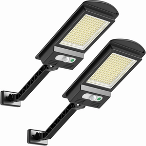 Engrepo Solar Lights Outdoor, 1000LM 168 LEDs Solar Powered Motion Sensor Light, Security Waterproof Solar Flood Light for Deck, Fence, Patio, Front Door, Gutter, Yard, Shed, Path, Garden. 2 Pack