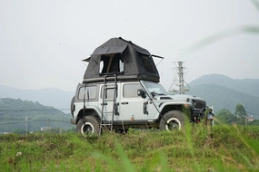 Enhance Your Camping Experience with Portable Inflatable Roof Tent, Quick Setup, Elevated Design, Floating Feature, Black