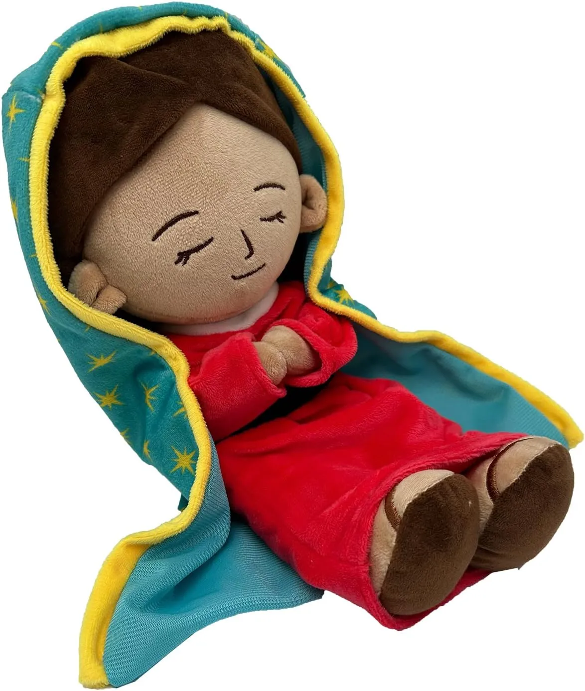 Enhopty Lady of Guadalupe Plush Blessed Mary Stuffed Doll Christ Religious Toys Savior Plush Christian Religious Figure Home Christmas Decoration 14" (red, 14 inch)