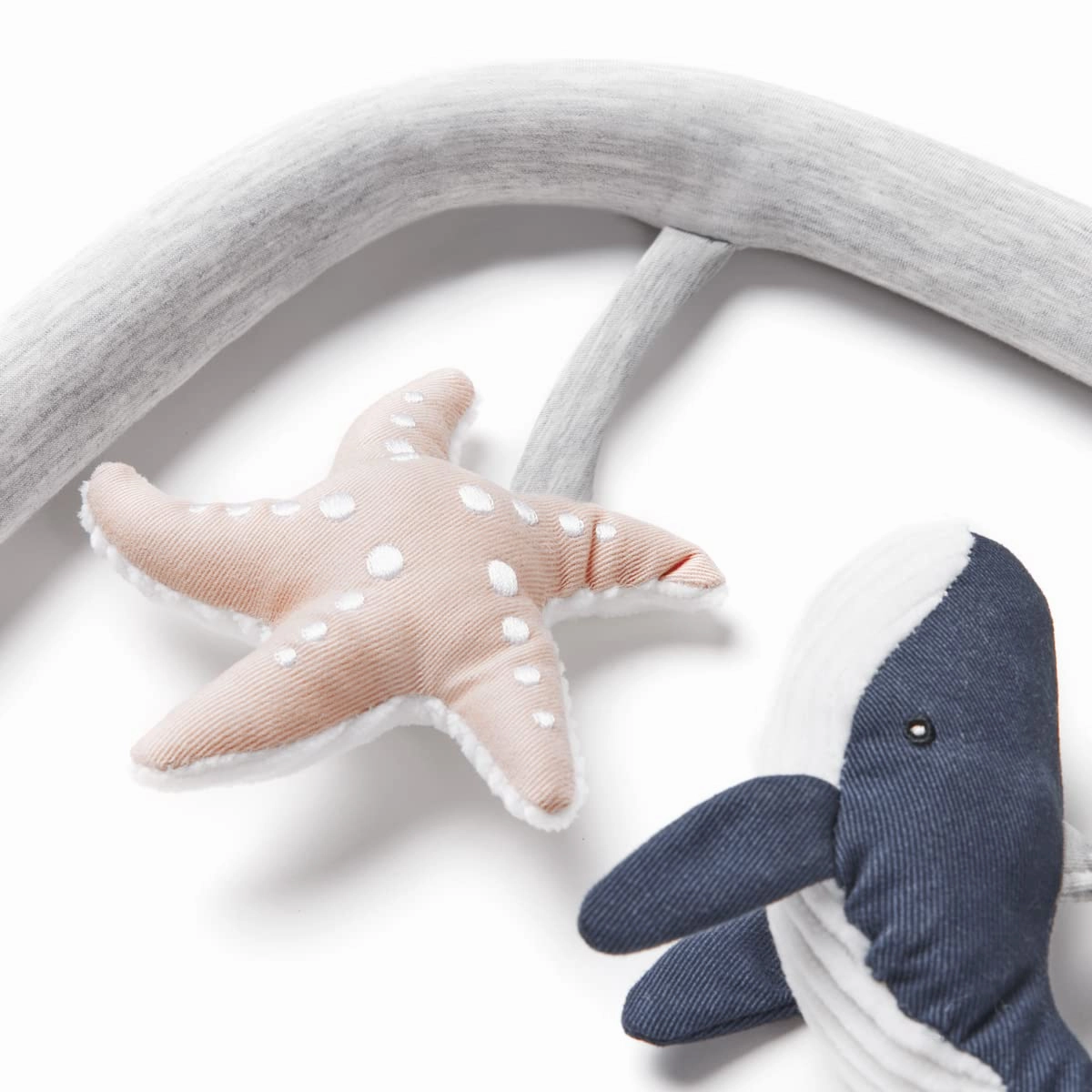 Ergobaby Evolve 3-in-1 Bouncer Toy Bar Accessory, Ocean Wonders Light Grey