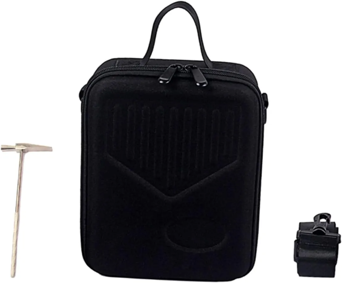 ERINGOGO Adjustable Buckle Shoulder Bag for 8-tone Thumb Piano Storage Pouch Metal Zipper for Travel Training