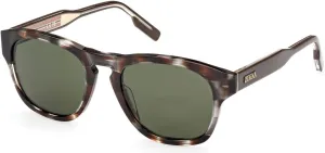 Ermenegildo Zegna Sunglasses EZ 0221 50N Shiny Grey Havana, Road 232 Core Insert