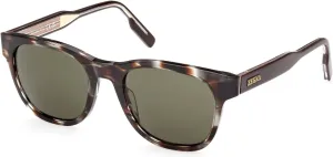 Ermenegildo Zegna Sunglasses EZ 0222 50N Shiny Grey Havana, Road 232 Core Insert
