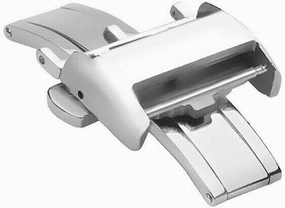 Ewatchparts 18mm Deployment Buckle Clasp Compatible With Longines Watch Band Strap Stainless Steel Polish