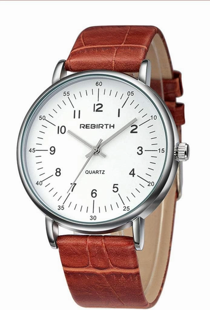 Fashion Wrist Watches Men and Women Casual Business Analog Quartz Watches with Leather Strap