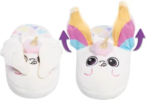 Flipeez Slippers, Unicorn, Medium, Kids Sizes 13-3