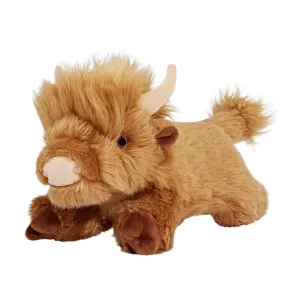 Fluff & Tuff Shaggy Highland Cow Dog Toy