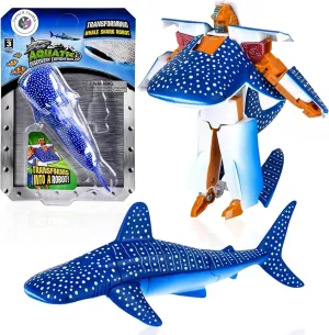 Forest & Twelfth Transforming Whale Shark to Robot Toy, 4 inch Action Figure, Great Gift for Boys and Girls