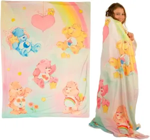 Franco Collectibles Care Bears Valentine's Day Heart Vintage Bedding Super Soft Plush Throw, 46 in x 60 in, (Officially Licensed Product)
