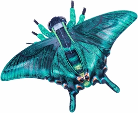 FRANKIEZHOU Realistic Swallowtail Butterfly Plush Animal - Green 15 Inch,Butterfly Plush Toy, Beautiful Stuffed Toy, Girls Toy,Moth Toy for Kids, Home Decor, Cuddle Toy