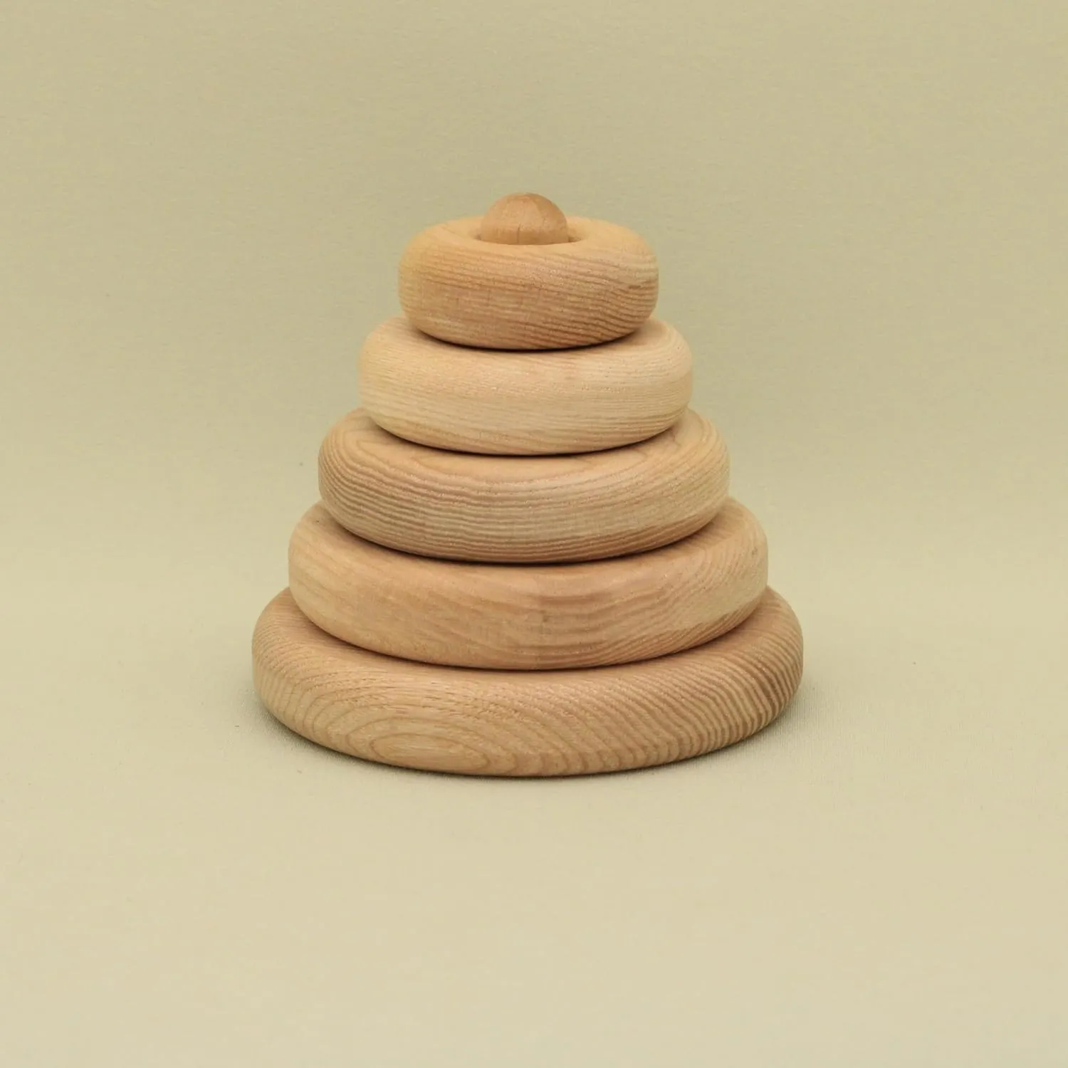 Free Shipping Natural Handmade Educational Rings Wooden Stacking Pyramid 5, PY22, Montessori and Waldorf Inspired Lotes Toys Baby Gift with 5 Parts