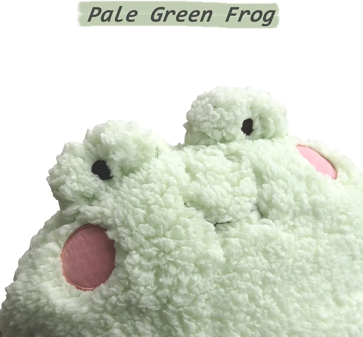 Frog Plush Pillow, Giant Frog Stuffed Animal (25.6 * 23.6 inch), Adorable Jumbo Frog Plush Toy Hugging Pillow, Home Cushion Decoration Birthday Xmas Travel Gift for Kids Adults Girls Boys