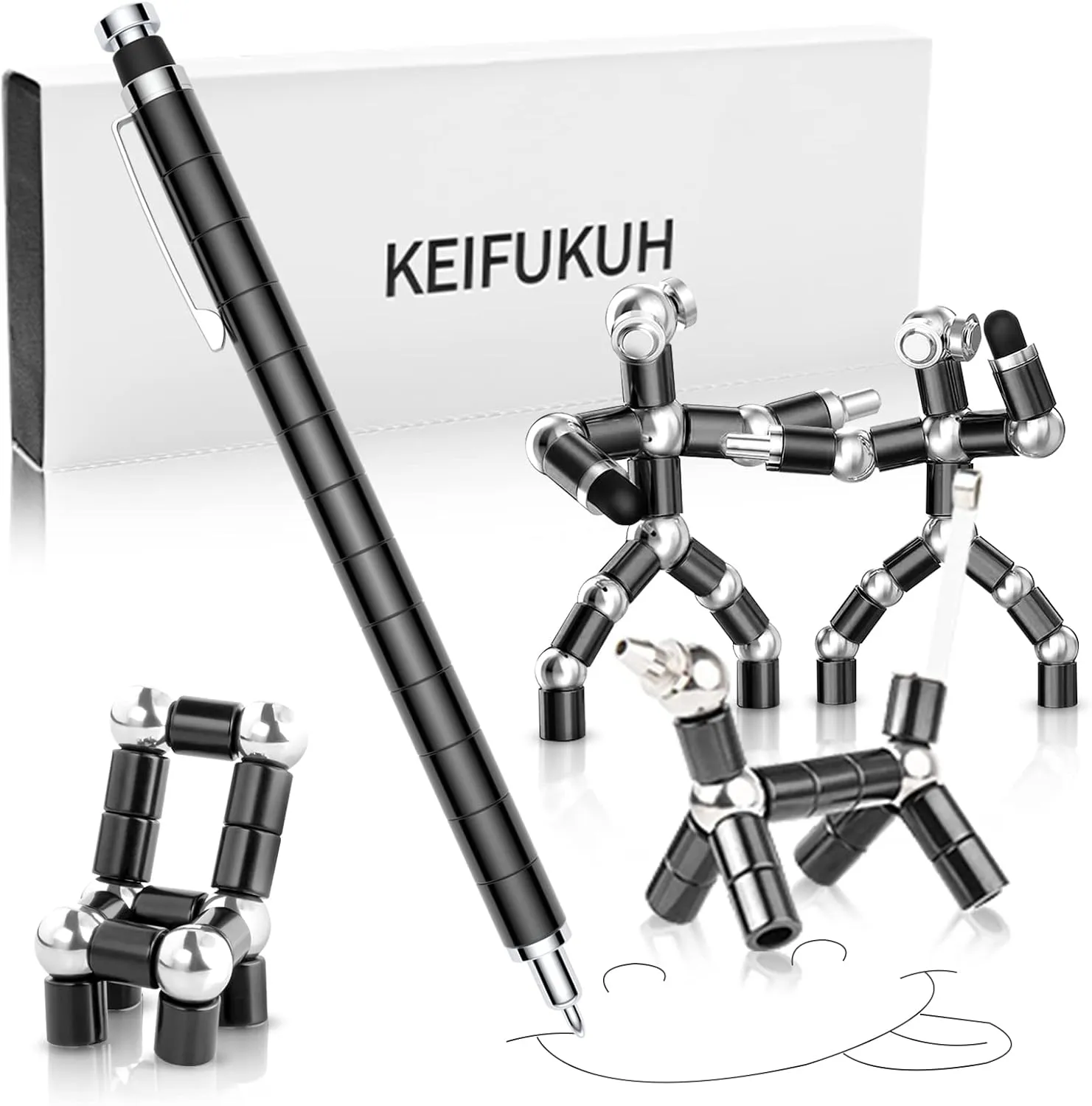 Fun Fidget Gel Pens Gifts - Fathers Day Dad Gifts, Cool Graduation Gift for Him Teen Boys, Unique Birthday Christmas Stocking Stuffers Easter Men Gadget for Decompression Pen for Writing & Fidgeting