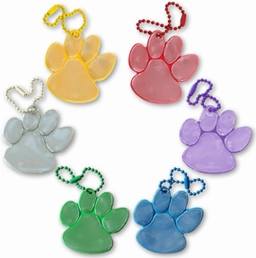 funflector Safety Reflectors - Paw Prints - Ultra Reflective Gear for Clothing, Bags, Backpacks, Strollers, Wheelchairs and Dog Leashes - Made in USA.
