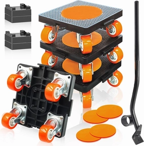 Furniture Movers, Heavy Duty Furniture Lifter Mover Tool Set of 4, 880 Lbs Load Capacity, 360° Rotation Moving Wheels for Sofa/Piano/Refrigerator (4 Pack)