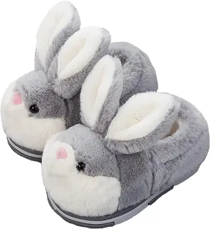 Fuzzy Bunny Slippers for Girls Warm Winter Slippers Women Home Slippers Plush Animal Slippers Pink Slippers