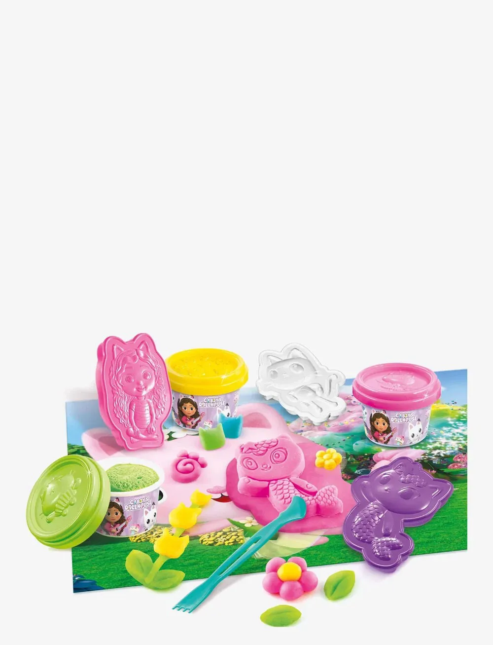 Gabby's Dollhouse Kitty Fairy Garden Bucket Douh