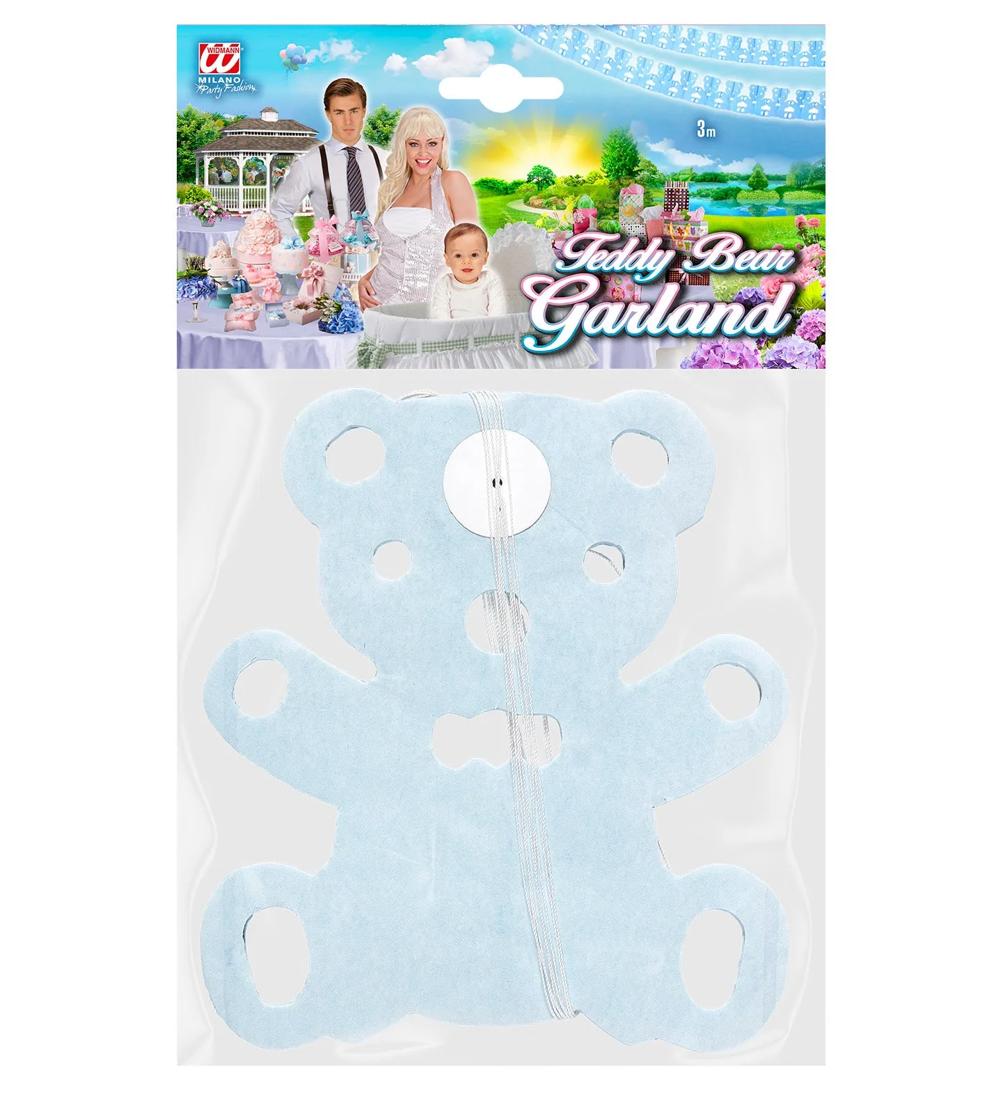 Garland Teddy Bear Blue