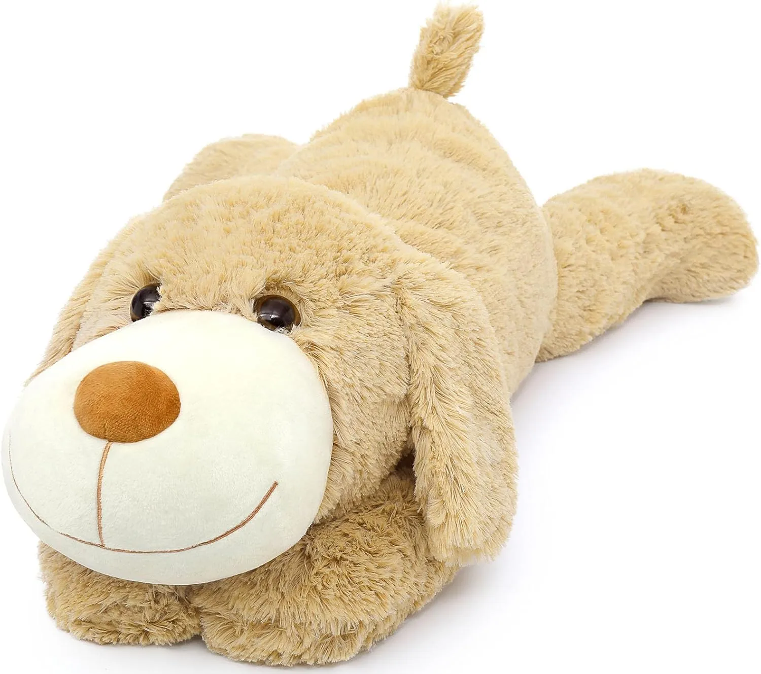 Giant Dog Puppy Stuffed Animal 32", Cute Big Stuffed Dog Body Pillow for Kids, Large Stuffed Animals Dogs Plush Toy Gift