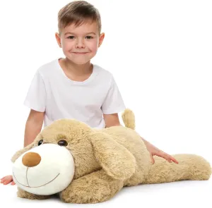 Giant Dog Puppy Stuffed Animal 32", Cute Big Stuffed Dog Body Pillow for Kids, Large Stuffed Animals Dogs Plush Toy Gift