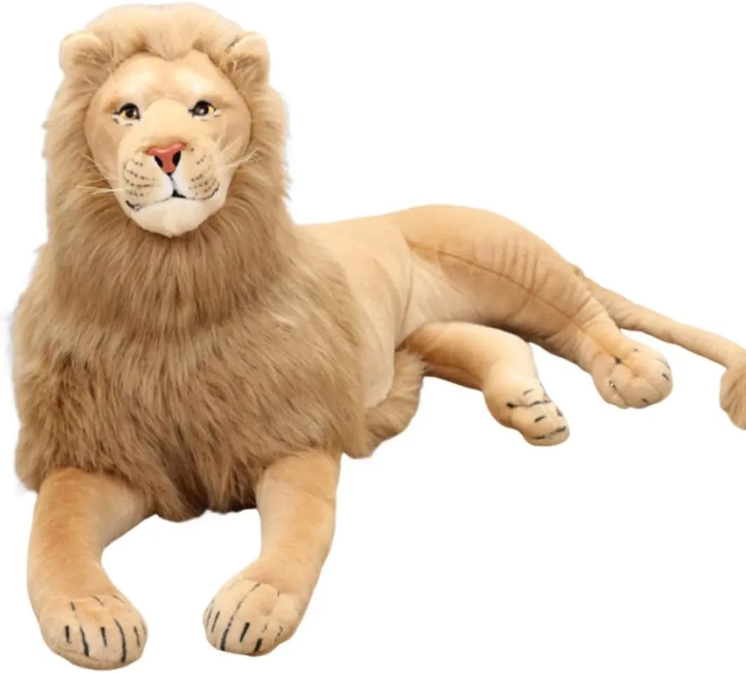 Giant Lion Stuffed Animal - Stuffed Lion Plush Toy -47 Inches (Excluding Tail)