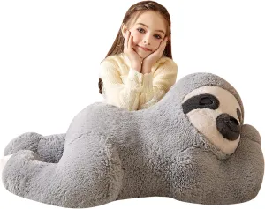 Giant Sloth Stuffed Animal Plush Soft Toy,Large Toys Jumbo 30" Cute Big Size Huge Plushy Fluffy Fat Plushie,Birthday Gifts for Kid