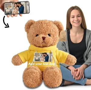 Giant Teddy Bear Stuffed Animal, Personalized Huge Teddy Bear Plush with Text  Photo as Personalized Gifts Im Sorry Gifts for Her Him on Valentine Birthday Christmas (20 inch-Text Photo)