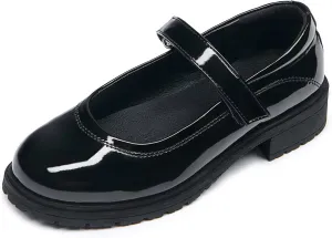Girls School Uniform Shoes Mary Janes Dress Shoes Adjustable Strap(Little Kid/Big Kid)