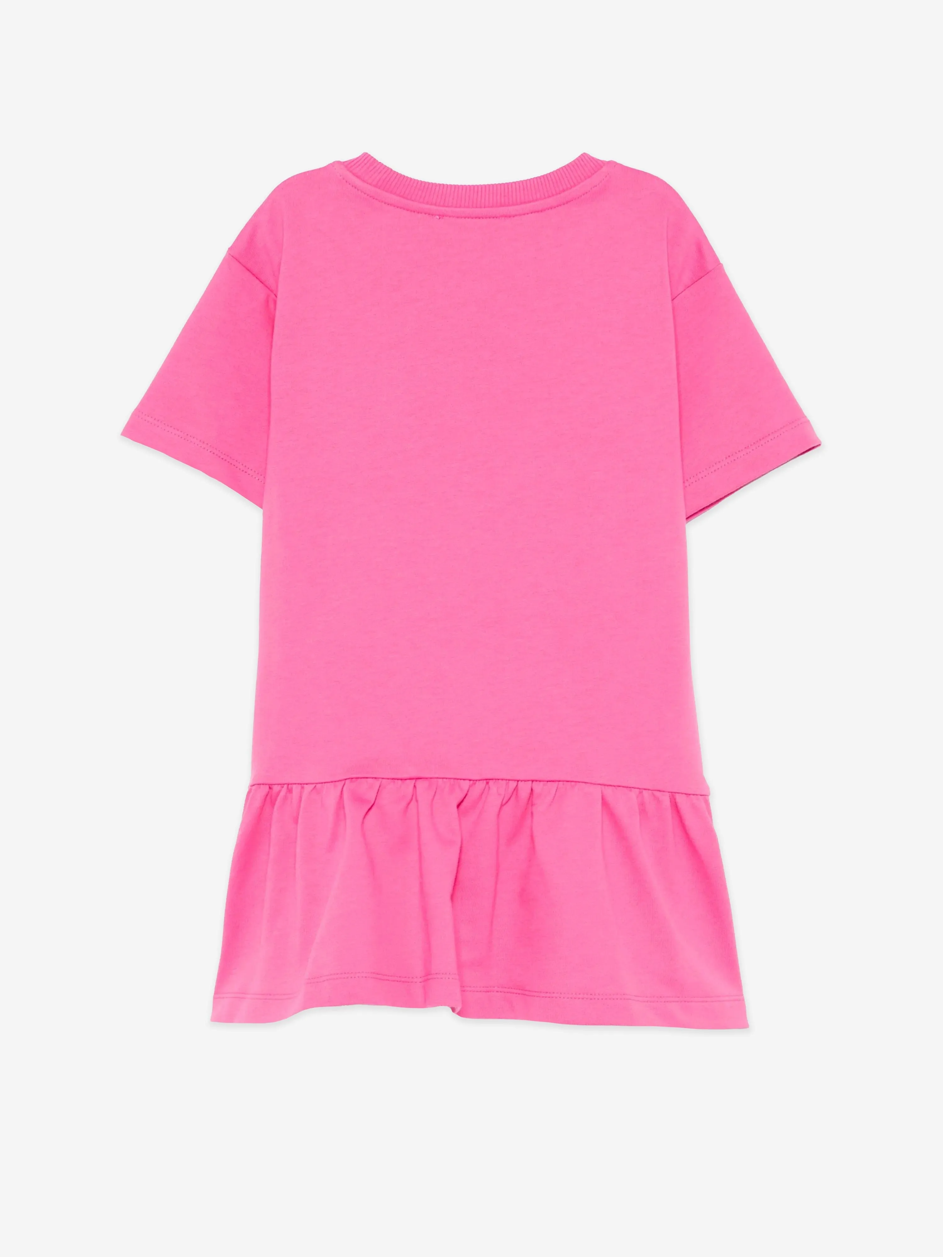 Girls Teddy Bear Logo Dress in Pink