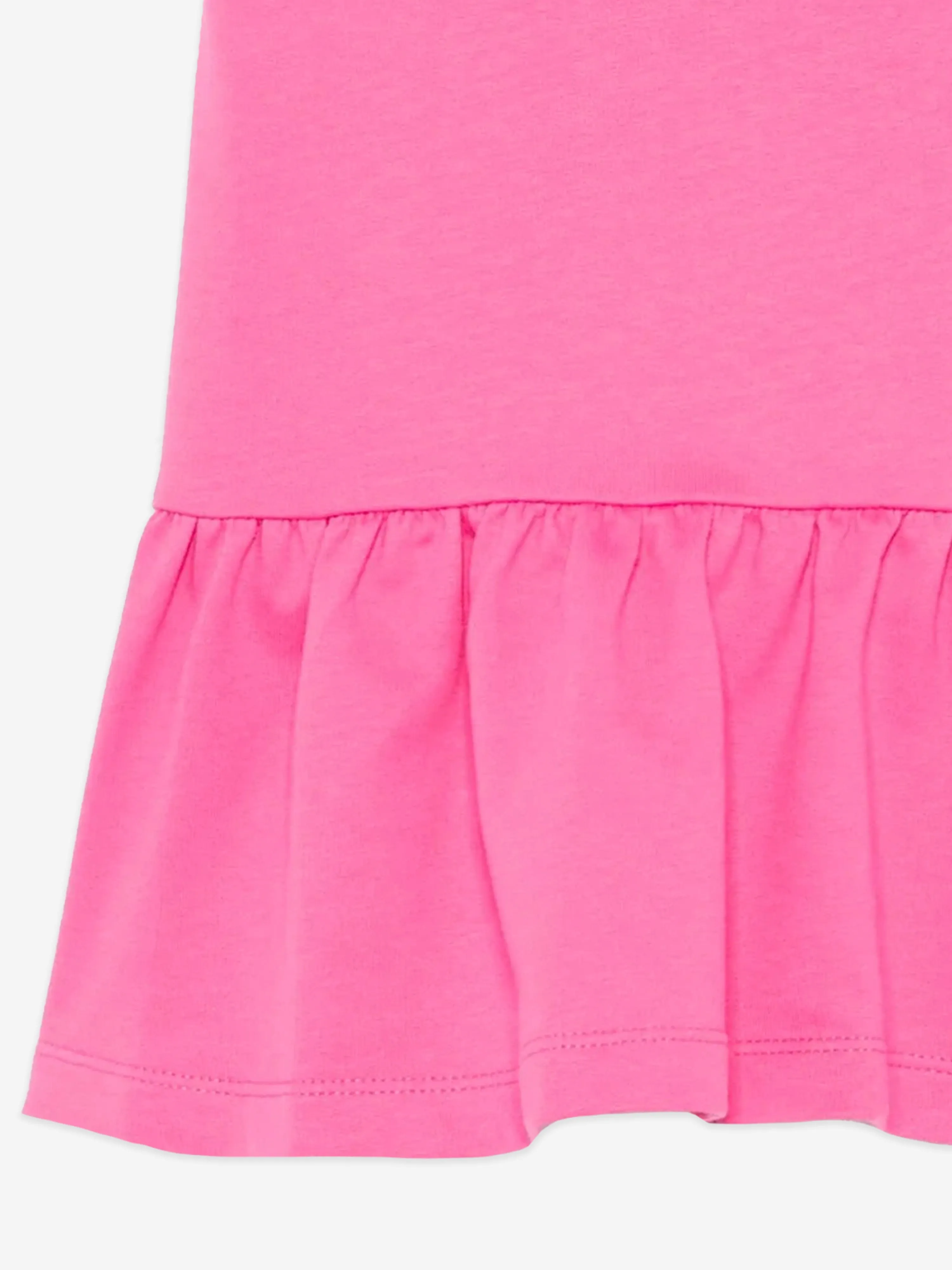 Girls Teddy Bear Logo Dress in Pink