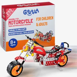 Gondola STEM Building Set Toys, Alloy Construction Toy, Educational & Creative 8 Year Old Boy Birthday Gift (Motorcycle)