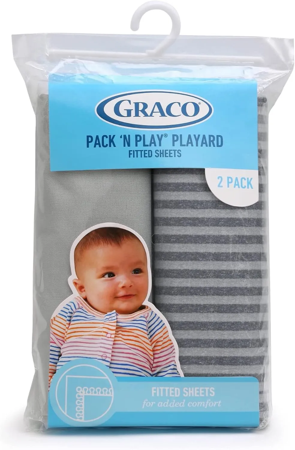Graco® Pack ‘n Play® Playard Fitted Sheets (Pack of 2)