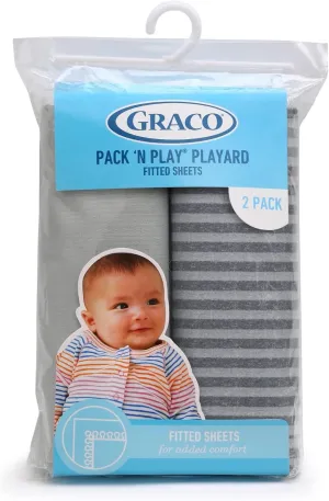 Graco® Pack ‘n Play® Playard Fitted Sheets (Pack of 2)