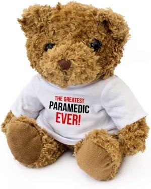 Greatest Paramedic Ever - Teddy Bear - Cute Soft Cuddly - Award Gift Present Birthday Xmas