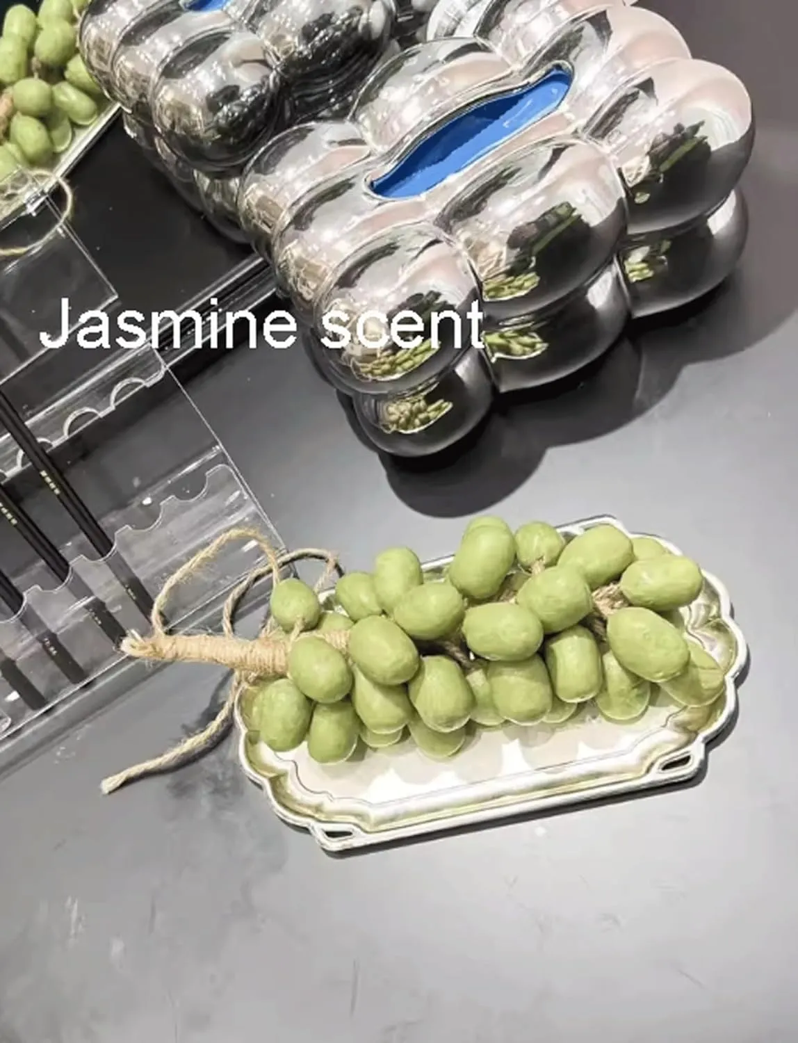 Green Grape Bunch Handmade Soap for Friends and Girlfriends Birthday Gift Bath Soap(Green)