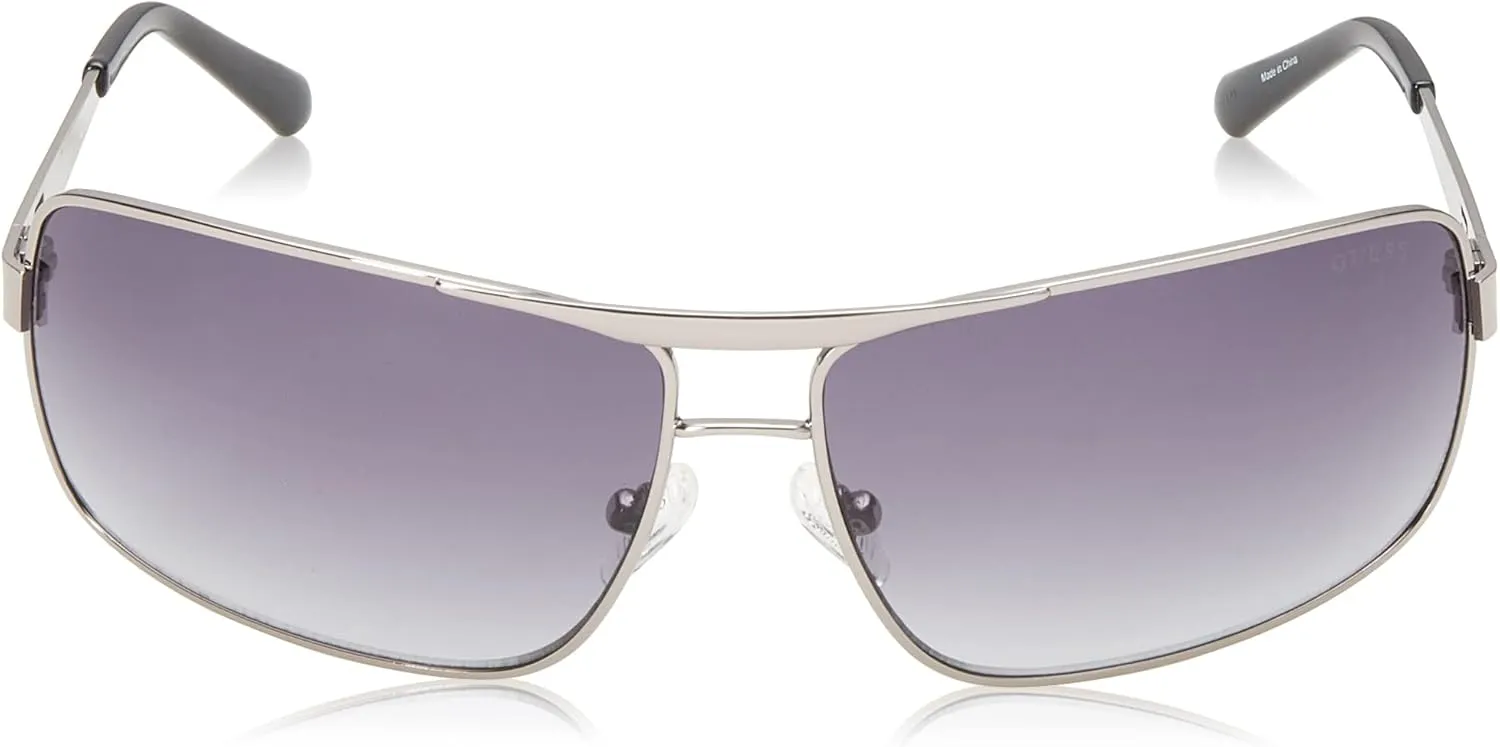 GUESS Men's Wrapped Navigator Pilot Sunglasses