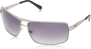 GUESS Men's Wrapped Navigator Pilot Sunglasses
