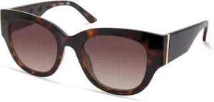 GUESS Women's Trendy Peony Pattern Accent Butterfly Sunglasses
