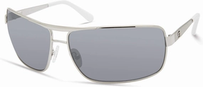 GUESS Men's Wrapped Navigator Pilot Sunglasses
